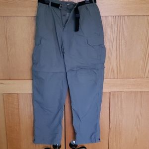 REI mens gray convertible hiking pants M 32L